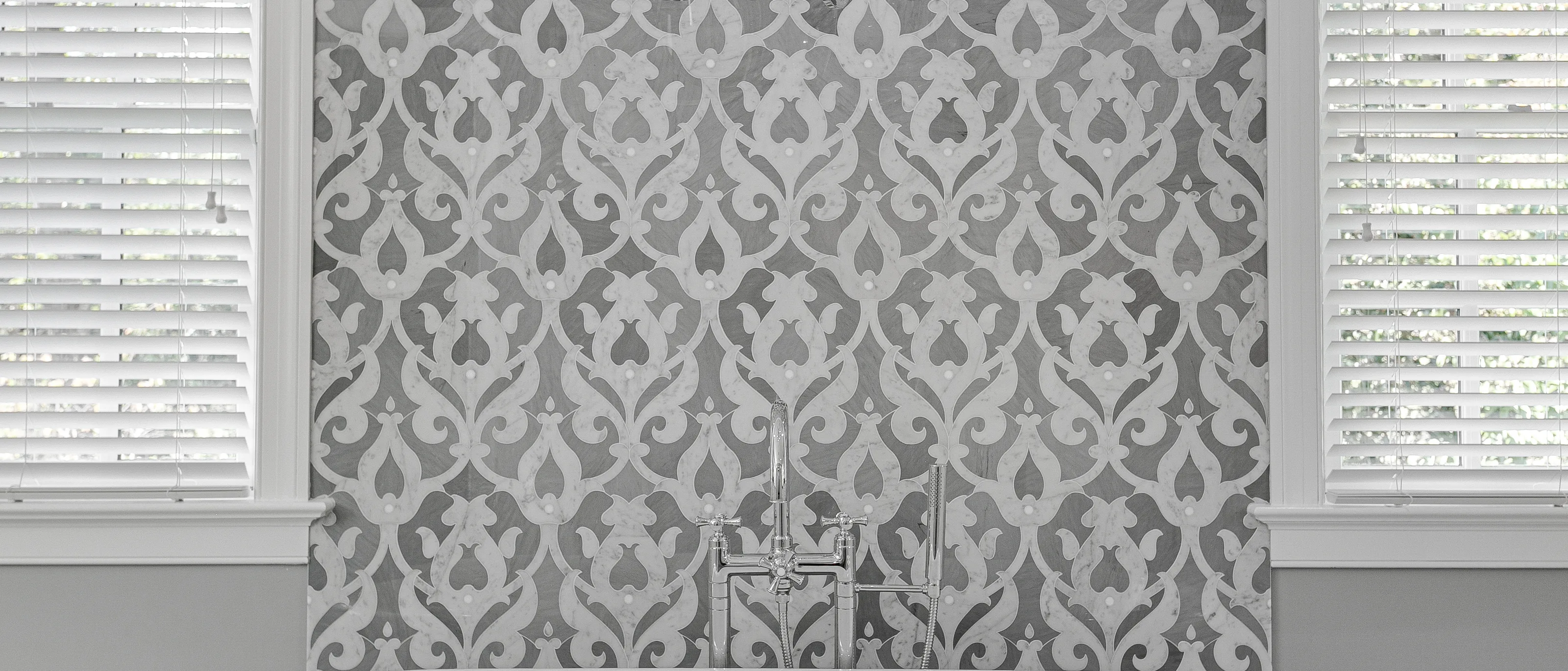 Bathroom wallpaper installation by RCP Wallpaper
